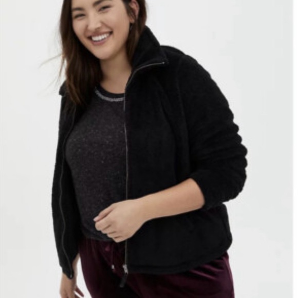 torrid Jackets & Blazers - Torrid Black Teddy Jacket
